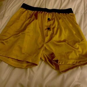 Gold silk boxers
